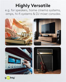 Goobay RCA Y Adapter Audio-Splitter - Gold