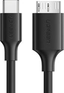 UGREEN Kabel USB Typ C - Micro USB Typ B SuperSpeed 3.0 1m - Schwarz