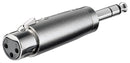 Goobay XLR-auf-Klinke-Adapter - Silber