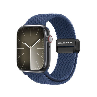 Dux Ducis Mixture Pro Band für Apple Watch Series 45 mm, 44 mm, 42 mm, 49 mm Nylon – Blau