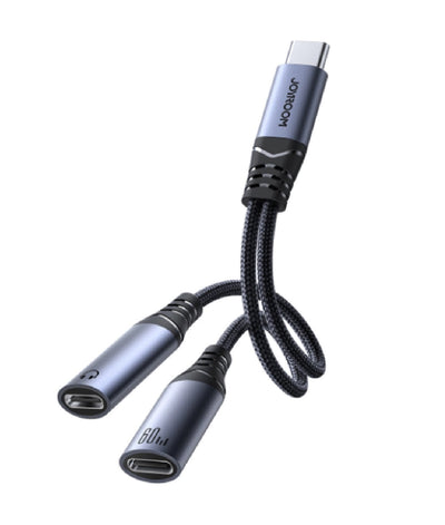 Joyroom 2-in-1 USB-C Audioadapter – Dual USB-C Anschlüsse (SY-C03)