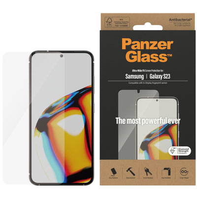 PanzerGlass Displayschutz Ultra Wide Fit 1 Stück, Galaxy S23