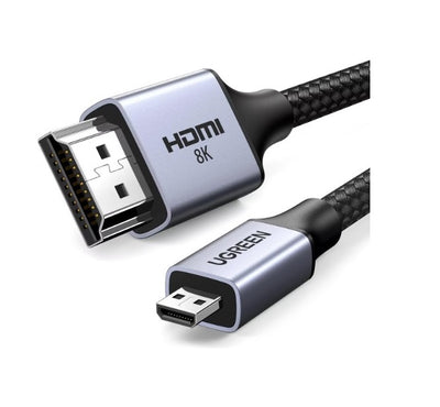 UGREEN Micro HDMI auf HDMI Kabel 1 m (Typ D auf A) – Schwarz