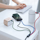 Baseus Fast 4-in-1 Kabel für iP(2)+Type-C+Micro 3.5A 1.2m Schwarz (CA1T4-A01)
