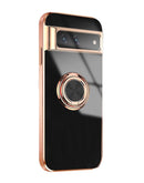 Luxus Silikone Schockfeste Hülle Case für Google Pixel 7 Pro- Schwarz