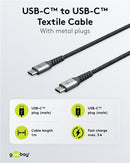 Goobay USB-C auf USB-C Kabel, 1m, USB 2.0 - Schwarz