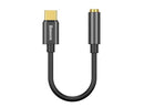 Baseus Typ-C Stecker zu 3,5mm Buchse Adapter L54 Schwarz (CATL54-01)