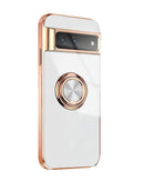 Luxus Silikone Schockfeste Hülle Case für Google Pixel 8 Pro - Weiß