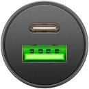 Goobay Dual-USB-Auto-Schnellladegerät USB-C PD 45 W – Schwarz