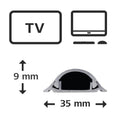 Hama PVC-Kabelkanal Kanal, 1000 mm
