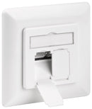 Goobay CAT6 RJ45 Netzwerkdose, Geschirmt - Weiß