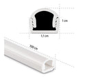 Hama PVC-Kabelkanal, halbrunder Kanal, 1000 mm