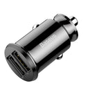 Baseus Grain Autoladegerät (Dual USB 5V 3,1A) Schwarz