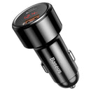 Baseus Magic Series PPS-Digitalanzeige (Typ-C PD+QC) Intelligentes Dual-Schnellladen und Autoladen mit 45 W Schwarz