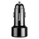 Baseus Magic Series PPS-Digitalanzeige (Typ-C PD+QC) Intelligentes Dual-Schnellladen und Autoladen mit 45 W Schwarz