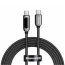 Baseus Display Schnellladekabel Datenkabel Typ-C zu Typ-C 100W 2m - Schwarz (CATSK-C01)