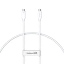 Baseus Superior Series 2 USB4 Full-Function Schnellladekabel Typ-C zu Typ-C 240W 1m - Mondweiß (P10365200211-02)
