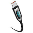 Baseus Display Schnelllade-Datenkabel Typ-C auf Typ-C 100 W 1 m Schwarz