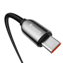 Baseus Display Schnelllade-Datenkabel Typ-C auf Typ-C 100 W 1 m Schwarz
