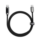 Baseus Display Schnelllade-Datenkabel Typ-C auf Typ-C 100 W 1 m Schwarz