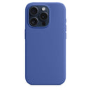 Silikon Case Hülle Mit MagSafe für iPhone 15 Pro Max - Blau