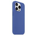 Silikon Case Hülle Mit MagSafe für iPhone 15 Pro - Blau