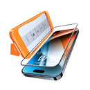 Torras Diamond Shield Displayschutzfolie für iPhone 15 Pro Max (1 Stück) - Schwarz
