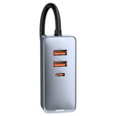 Baseus Share Together PPS Mehrport-Schnelllade-Autoladegerät mit Verlängerungskabel 120W 3U+1C - Grau (CCBT-B0G)