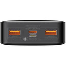 BASEUS Bipow Digital Display Power Bank 20000 mAh 20 W tragbares Telefonladegerät – Schwarz