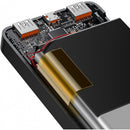 BASEUS Bipow Digital Display Power Bank 20000 mAh 20 W tragbares Telefonladegerät – Schwarz