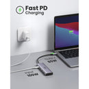 UGREEN USB-C-Multifunktionsadapter mit PD-Aufladung – Silber
