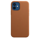 Echtleder Case Hülle Mit MagSafe für iPhone 12 / 12 Pro - Braun