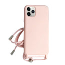 Rosa Handykette / Rope Case Hülle für iPhone 14