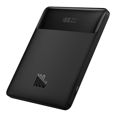 Baseus Blade Ultrathin Power Bank 100W 20000mAh PD QC SCP FCP Schwarz (PPDGL-01)