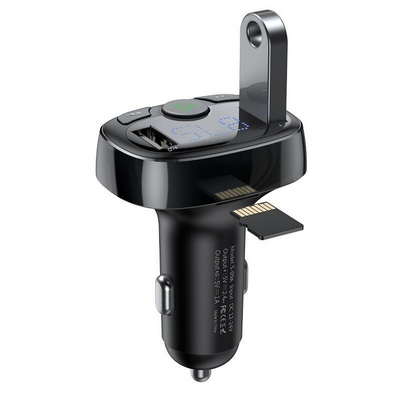 Baseus T Typed S-09A Bluetooth MP3 Auto Charger (Standard Edition) Schwarz (CCTM-01)
