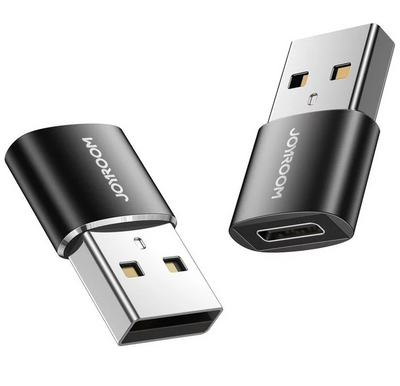 Joyroom Reduction Adapter 2-Pack Type-C to USB Schwarz (S-H152)