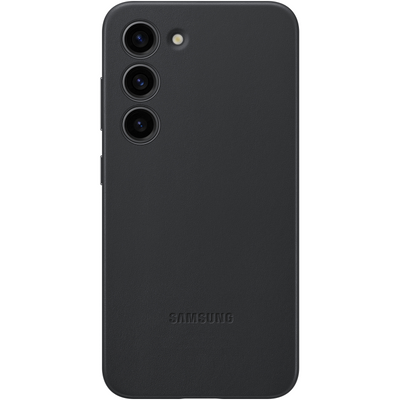 Samsung Leder Cover Hülle für Galaxy S23 Schwarz EF-VS911LBEGWW (Retail Pack)