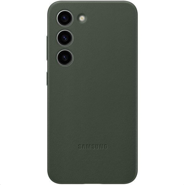Samsung Leder Cover Hülle für Galaxy S23 Grün EF-VS911LGEGWW (Retail Pack)
