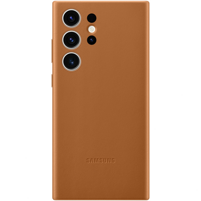 Samsung Leder Cover Hülle für Galaxy S23 Ultra Camel EF-VS918LAEGWW (Retail Pack)