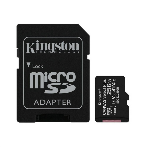 Kingston MicroSDXC 256GB Canvas Select Plus SDCS2/256GB (Schwarz)