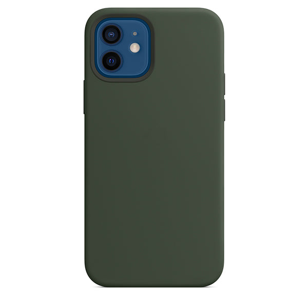 Silikon Case Hülle Mit MagSafe für iPhone 12 / 12 Pro - Grün