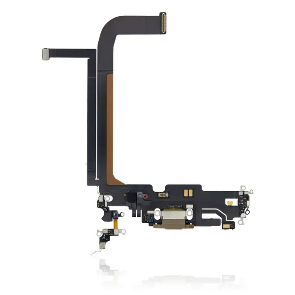 Charging Port Kabel - Ladebuchse Kompatibel für iPhone 13 Pro Max (Gold)