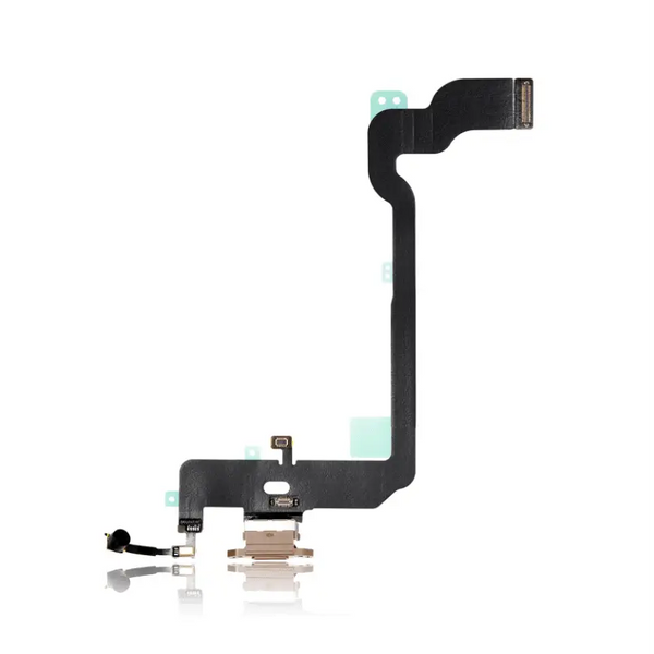 Charging Port Kabel - Ladebuchse - Ladebuchse Kompatibel für iPhone XS Max (Premium) (Gold)