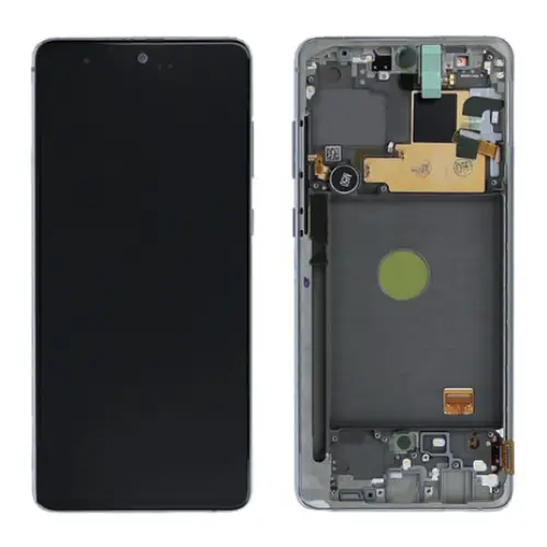 Galaxy Note 10 Lite Silber OLED Display Bildschirm - SM-N770F / GH82-22055B / GH82-22192B (Service Pack)