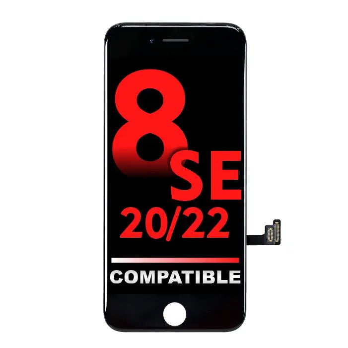 iPhone 8 / iPhone SE (2020/2022) Kompatibel LCD Assembly Display Bildschirm Schwarz