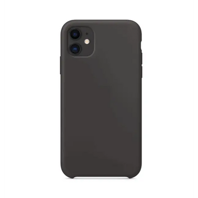 Silikon Case Hülle für iPhone 11 - Schwarz