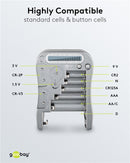 Goobay Universeller Batterietester mit LCD-Anzeige - Silber