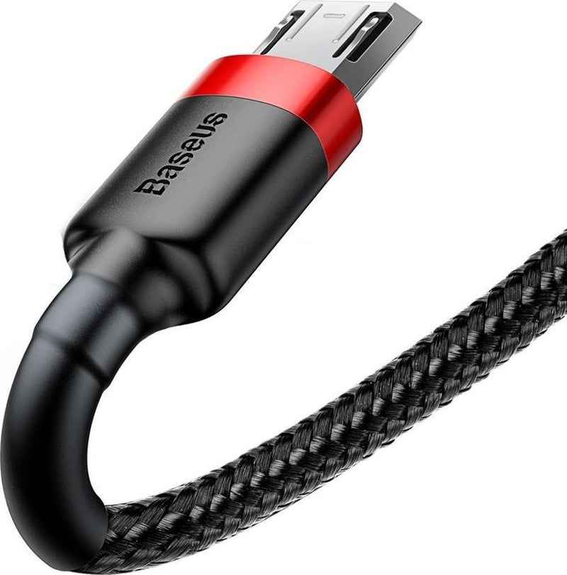 Baseus Cafule Kabel USB Für Micro 2A 3m - Rot Schwarz (CAMKLF-H91)