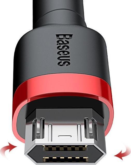 Baseus Cafule Kabel USB Für Micro 2A 3m - Rot Schwarz (CAMKLF-H91)