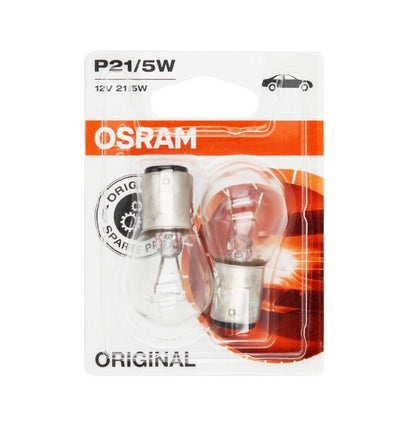 OSRAM 7528 Standard Klar 12V 21/5W BAY15d Bremslicht – (2 Stk.)